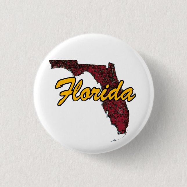 Florida 3 Cm Round Badge (Front)