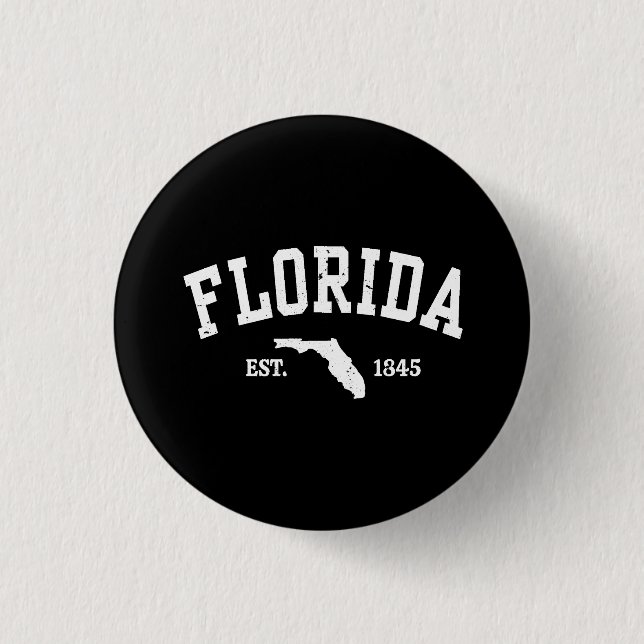 Florida  3 cm round badge (Front)