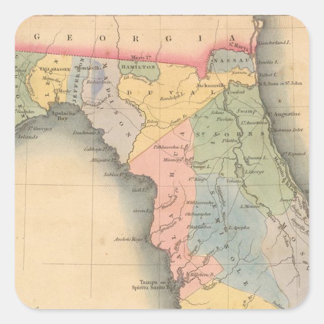 Florida 3 square sticker (Front)