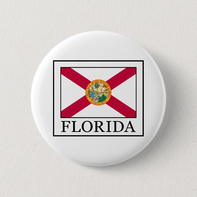 Florida 6 Cm Round Badge (Front)