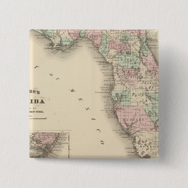 Florida 9 15 cm square badge (Front)