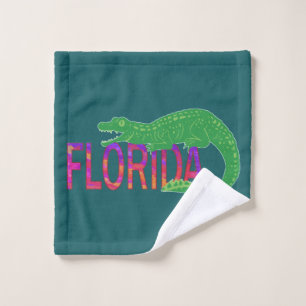 Florida Alligator Wash Cloth