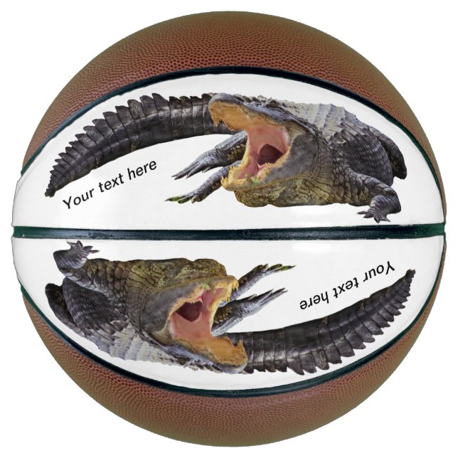 Florida alligator with open mouth basketball (Front)
