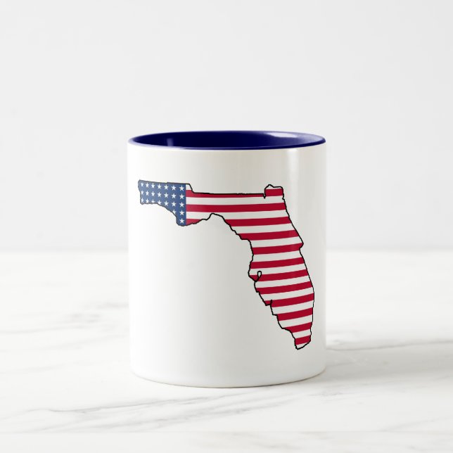 Florida American flag coffee mug (Center)