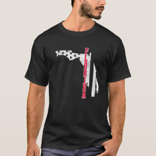 Florida American Flag Map Pride Patriotic 4th Of J T-Shirt