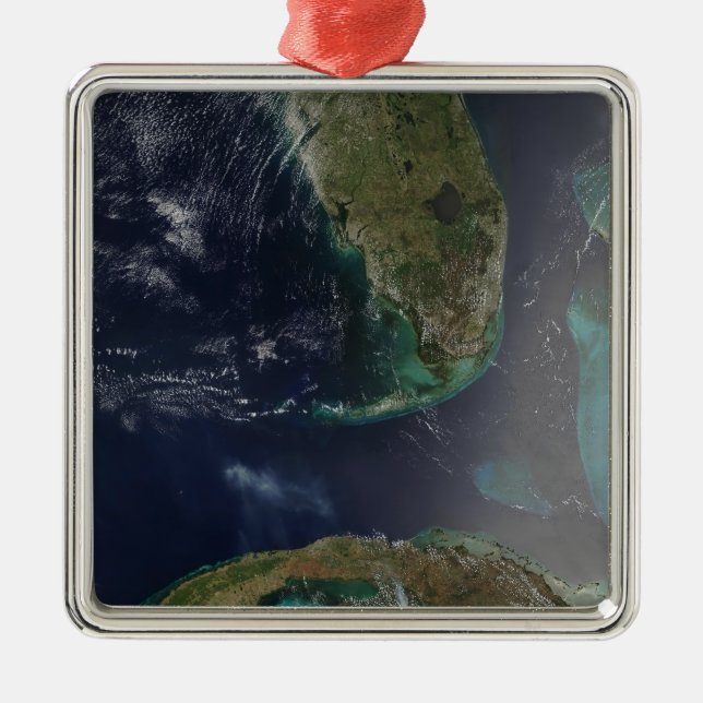 Florida and Cuba Metal Ornament (Front)