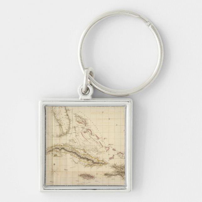 Florida and West Indies Key Ring (Front)