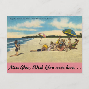Florida, Anna Maria Island, fun on the Beach Postcard