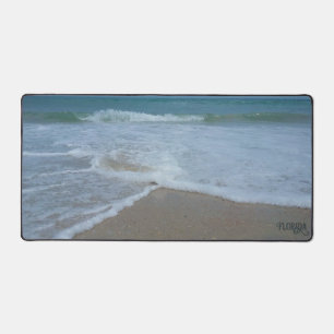 Florida Atlantic Ocean Beach Waves Natural Photo Desk Mat