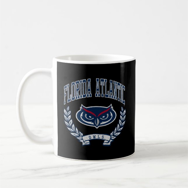 Florida Atlantic Owls Victory Heather Grey Coffee Mug (Left)