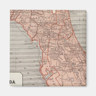 Florida Atlas Map Magnet