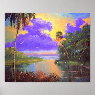 Florida Backwoods River Poster