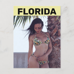 FLORIDA BEACH BIKINI GIRL POSTCARDS