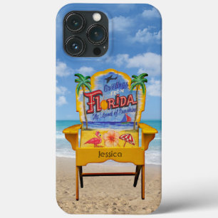 Florida Beach Chair with your Name iPhone 13 Pro Max Case