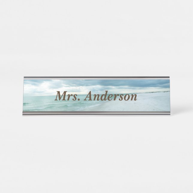 Florida Beach Desk Name Plate (Front)