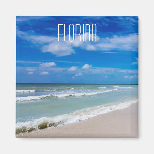 Florida beach fridge magnet