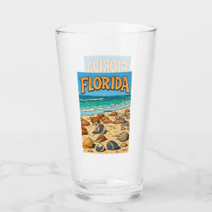 "Florida Beach" Front and Back Glass