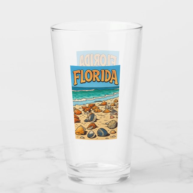 "Florida Beach"  Front and Back Glass (Back)
