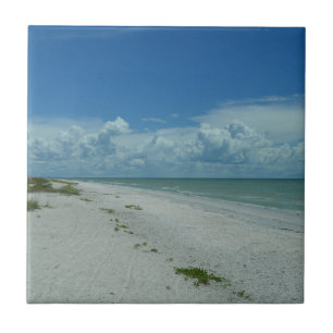 Florida Beach Paradise Photograph Ceramic Tile