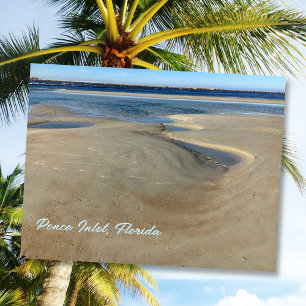 Florida Beach Ponce Inlet Waterway Photography Postcard