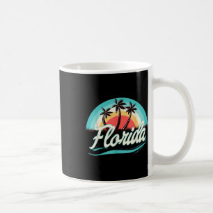 Florida Beach Retro Summer Beach Palm Tree Vintage Coffee Mug