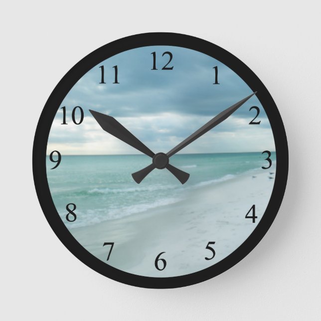 Florida Beach Round Clock (Front)