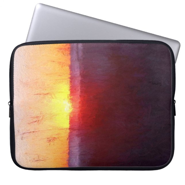 Florida Beach Scene Laptop Sleeve (Front)