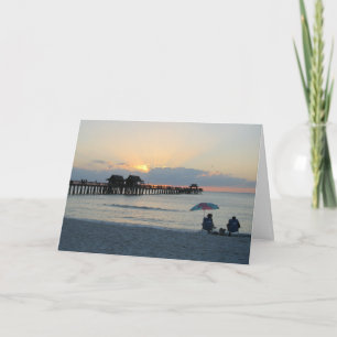 Florida Beach Sunset Birthday Card w Bible Verse2