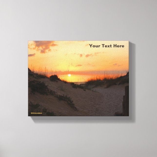 Florida Beach Sunset Canvas Print (Front)