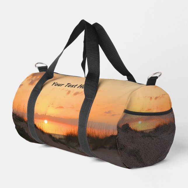 Florida Beach Sunset Duffle Bag (Right Corner)