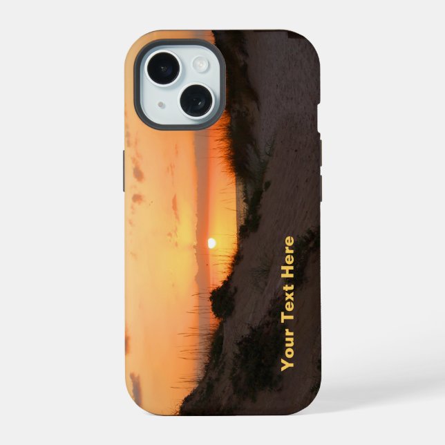 Florida Beach Sunset iPhone 15 Case (Back)