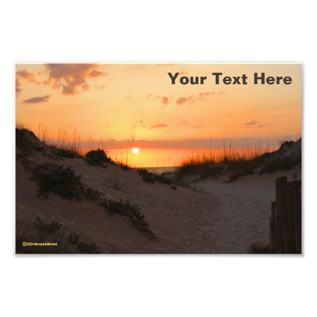 Florida Beach Sunset Photo Print (Front)