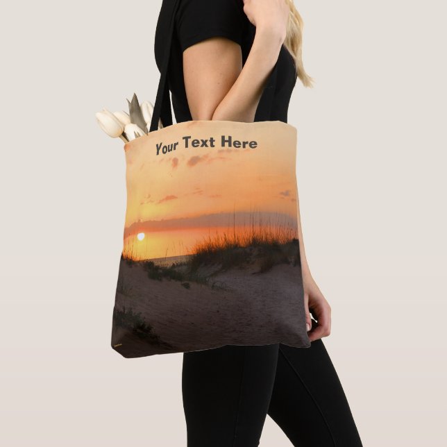 Florida Beach Sunset Tote Bag (Close Up)