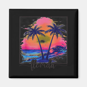 Florida Beach Sunset Tropical Summer Family Magnet