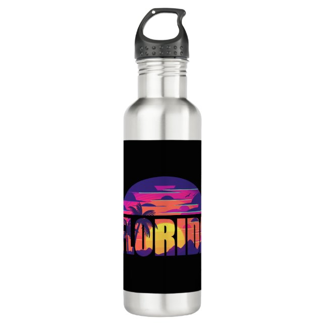 Florida Beach Waves 710 Ml Water Bottle (Front)