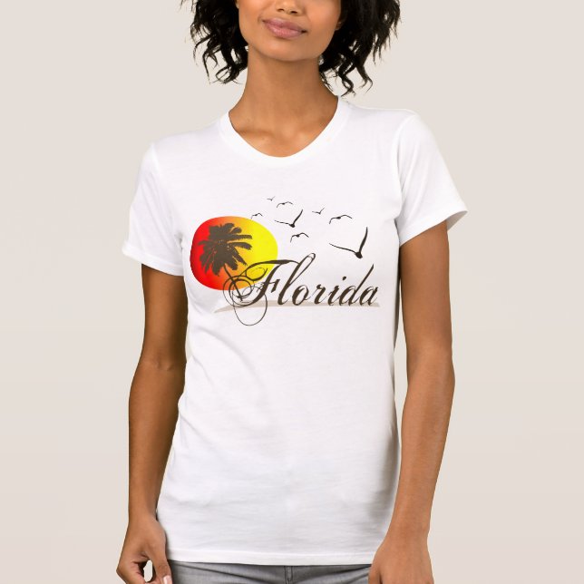 Florida Beaches Sunset T-Shirt (Front)