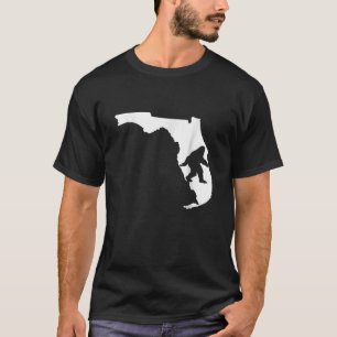 Florida Bigfoot State Map Skunk Ape Sasquatch T-Shirt