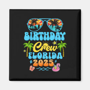 Florida Birthday Crew Vacation Cruise 2025 Summer Magnet