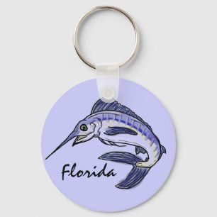 Florida blue marlin keychain