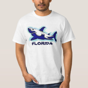 Florida blue shark theme guys value tee