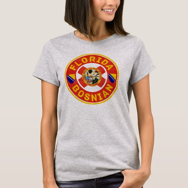 Florida Bosnian American Ladies Tee (Front)