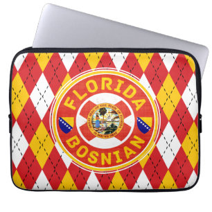 Florida Bosnian American Laptop Cover