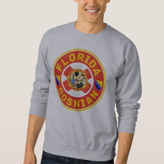 Florida Bosnian American Sweatshirt (Front)