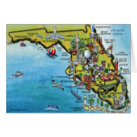 Florida Cartoon Map