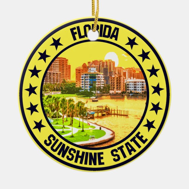 Florida                                            ceramic ornament (Front)