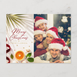 Florida Christmas Family Photo Holiday Card