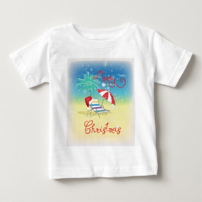 Florida-Christmas Holiday-Whimsical Baby T-Shirt (Front)