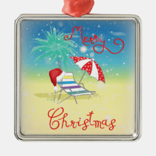 Florida-Christmas Holiday-Whimsical Metal Tree Decoration