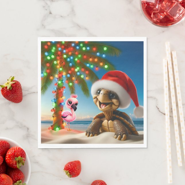 FLORIDA CHRISTMAS PARTY NAPKINS (Insitu)