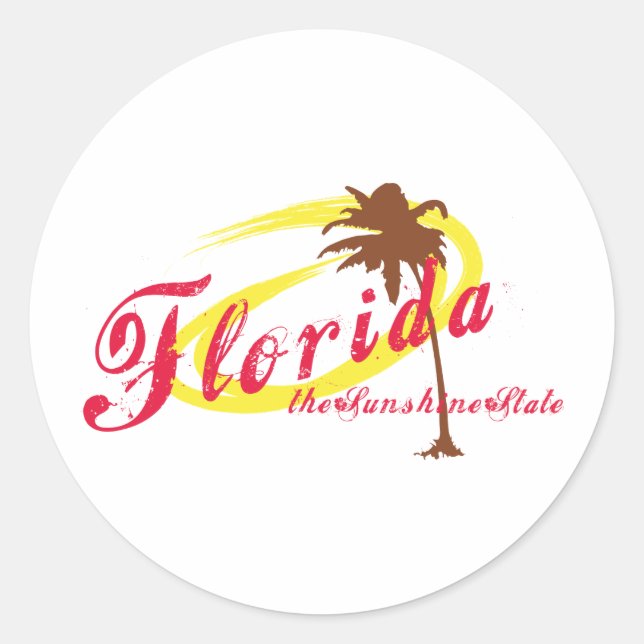 Florida Classic Round Sticker (Front)